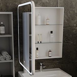 Style Line Зеркальный шкаф Каре 70 L – фотография-3